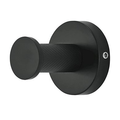 Swiss Madison Avallon Stainless Steel Bathroom Robe Hook in Matte Black