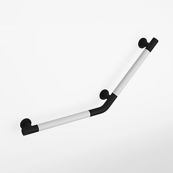 Swiss Madison Auvergne 18 x 18 Angled Grab Bar in Matte Black