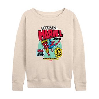 Women's Marvel Comics Super Heroes French Terry Long Sleeve Tee