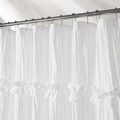 Awesome Home Ruffles & Pleats Shower Curtain