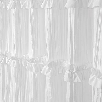 Awesome Home Ruffles & Pleats Shower Curtain