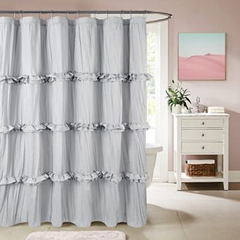 Awesome Home Ruffles & Pleats Shower Curtain