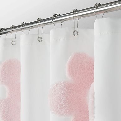 Awesome Home Tufted Floral Shower Curtain