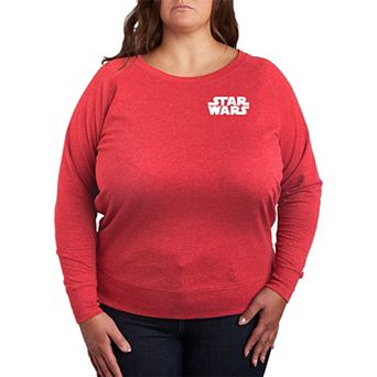 Plus Size Star Wars Logo French Terry Long Sleeve Tee