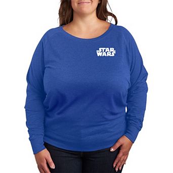 Plus Size Star Wars Logo French Terry Long Sleeve Tee