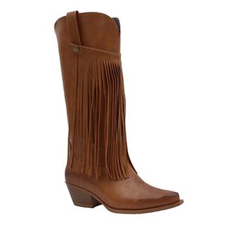 Yoki Avery-03 Women's Western Fringe Boots