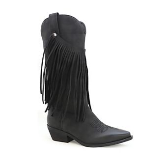 Yoki Avery-03 Women's Western Fringe Boots