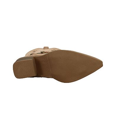 Yoki Gayle-57 Women's Buckle Band Knee-High Boots