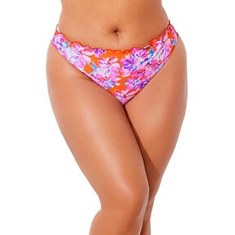 Swimsuits for All Women's Lettuce Trim Swim Brief