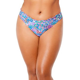 Swimsuits for All Women's Lettuce Trim Swim Brief
