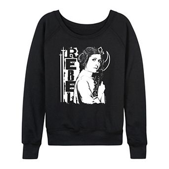Women's Star Wars Princess Leia Rebel French Terry Long Sleeve Tee