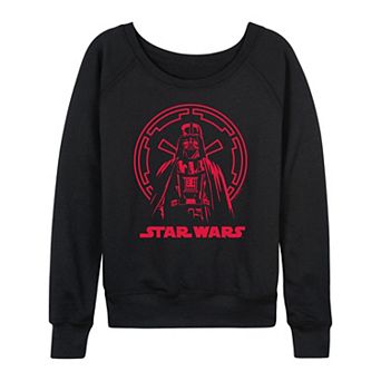 Women's Star Wars Darth Vader Pose French Terry Long Sleeve Tee