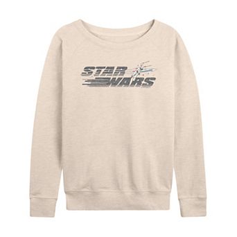 Women's Star Wars X-Wing Distressed French Terry Long Sleeve Tee