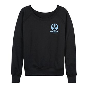 Women's Star Wars Rebel Fleet Patch French Terry Long Sleeve Tee