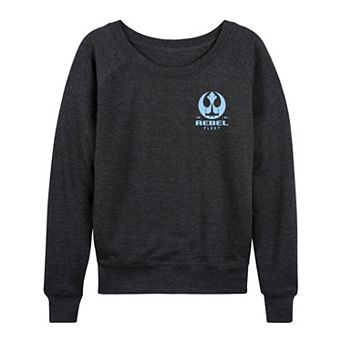 Women's Star Wars Rebel Fleet Patch French Terry Long Sleeve Tee