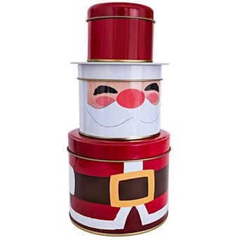 Original Gourmet 3 tier d Cookie Stacking Tins 1-oz. Butter Cookie & 4-oz. Shortbread