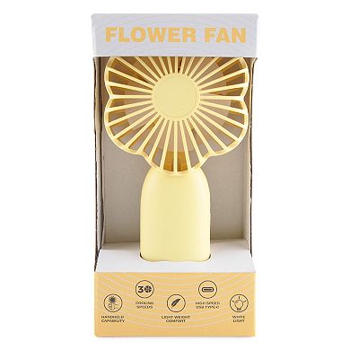 Rechargeable Portal Floral Shaped Pocket Fan