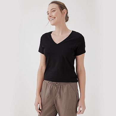 Softspun V-Neck Tee Made With Organic Cotton