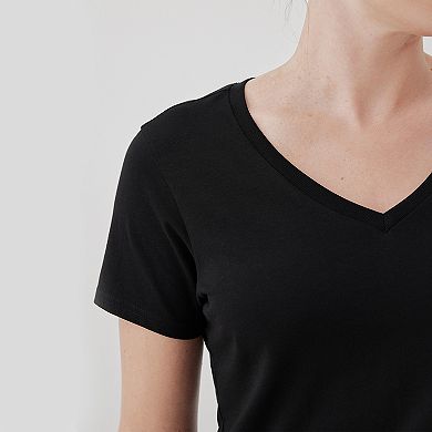 Softspun V-Neck Tee Made With Organic Cotton