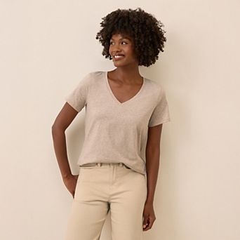Softspun V-Neck Tee Made With Organic Cotton