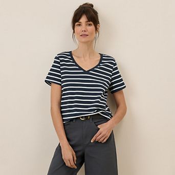 Softspun V-Neck Tee Made With Organic Cotton