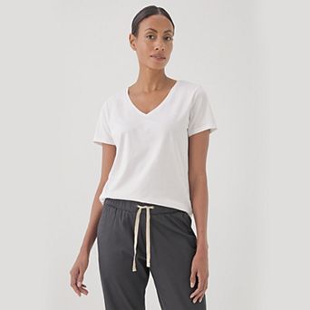 Softspun V-Neck Tee Made With Organic Cotton