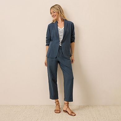 Coastal Double Gauze Lined Easy Jacket Made With Organic Cotton