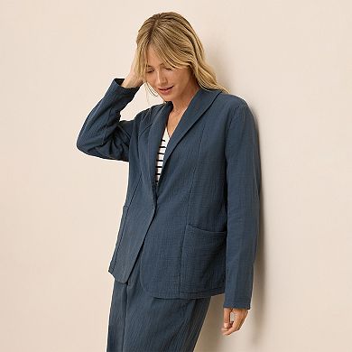 Coastal Double Gauze Lined Easy Jacket Made With Organic Cotton