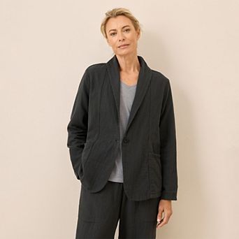 Coastal Double Gauze Lined Easy Jacket Made With Organic Cotton