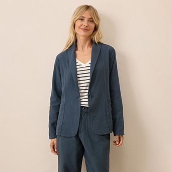 Coastal Double Gauze Lined Easy Jacket Made With Organic Cotton