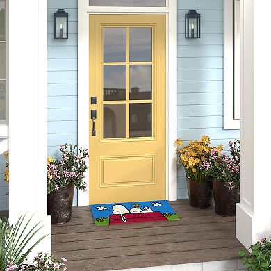 Peanuts Snoopy Spring Nap Coir Indoor / Outdoor Doormat
