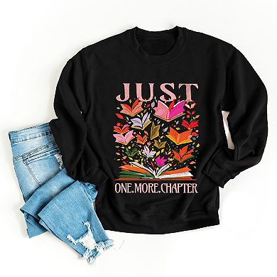 Just One More Chapter Books - Womens Graphic Sweatshirt