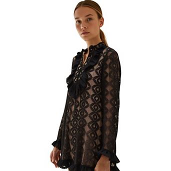 Amber Puff Sleeve Flare Dress