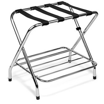 US TECH Luggage Rack-Double Tier, Pack of 1, Fully Asssembled