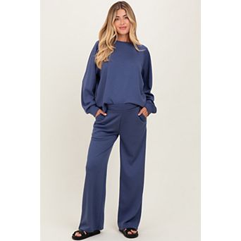 Maternity Crewneck Pullover Pant Set