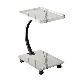 Small Mobile Standing Desk,Height Adjustable Til-table Desk C Shaped Portable Rolling Desk for Couch