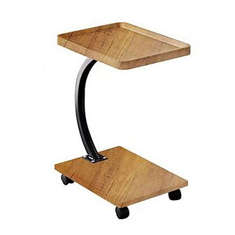 Small Mobile Standing Desk,Height Adjustable Til-table Desk C Shaped Portable Rolling Desk for Couch