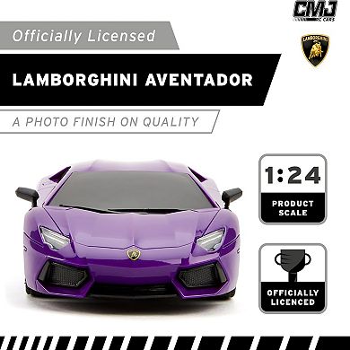 CMJ RC Cars Lamborghini LP700-4 1:24 Scale Remote Control Vehicle with LED Headlights