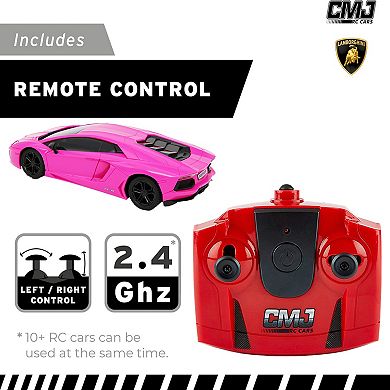 CMJ RC Cars Lamborghini LP700-4 1:24 Scale Remote Control Vehicle with LED Headlights