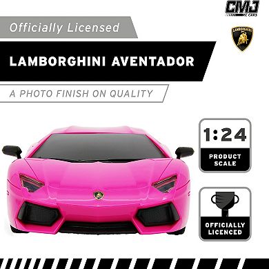 CMJ RC Cars Lamborghini LP700-4 1:24 Scale Remote Control Vehicle with LED Headlights