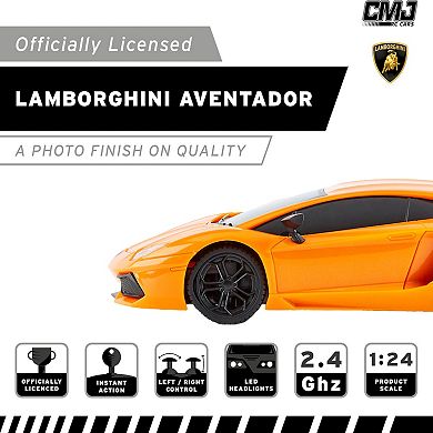 CMJ RC Cars Lamborghini LP700-4 1:24 Scale Remote Control Vehicle with LED Headlights