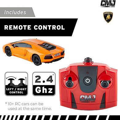 CMJ RC Cars Lamborghini LP700-4 1:24 Scale Remote Control Vehicle with LED Headlights