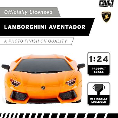 CMJ RC Cars Lamborghini LP700-4 1:24 Scale Remote Control Vehicle with LED Headlights