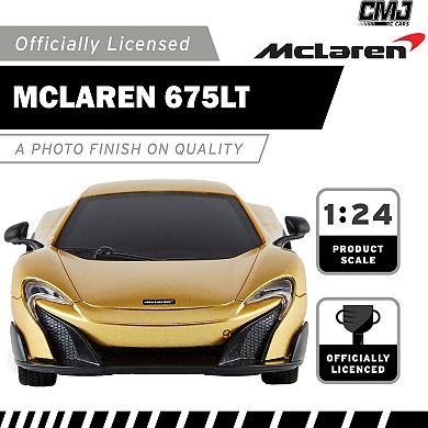 CMJ RC Cars McLaren 675LT 1:24 Scale Remote Control Vehicle with LED Headlights