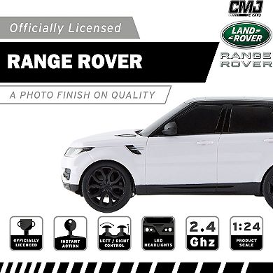 CMJ RC Cars Range Rover 1:24 Scale Remote Control SUV Vehicle with LED Headlights