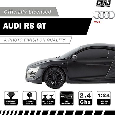 CMJ RC Cars Audi R8 GT Remote Control Vehicle 2.4 Ghz LED Headlights