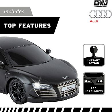 CMJ RC Cars Audi R8 GT Remote Control Vehicle 2.4 Ghz LED Headlights