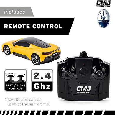 CMJ RC Cars Maserati MC20 1:24 Scale Remote Control Vehicle with LED Headlights