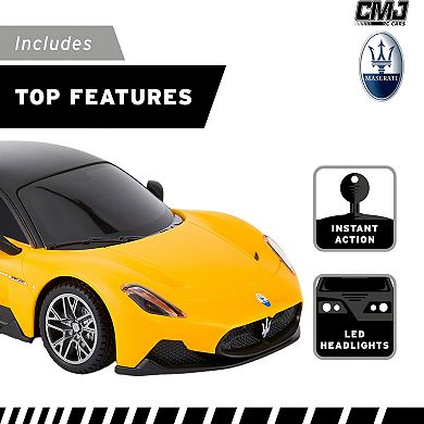 CMJ RC Cars Maserati MC20 1:24 Scale Remote Control Vehicle with LED Headlights
