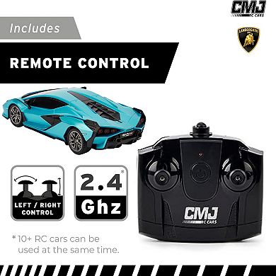 CMJ RC Cars Lamborghini Sián FKP 37 Remote Control Vehicle with LED Headlights